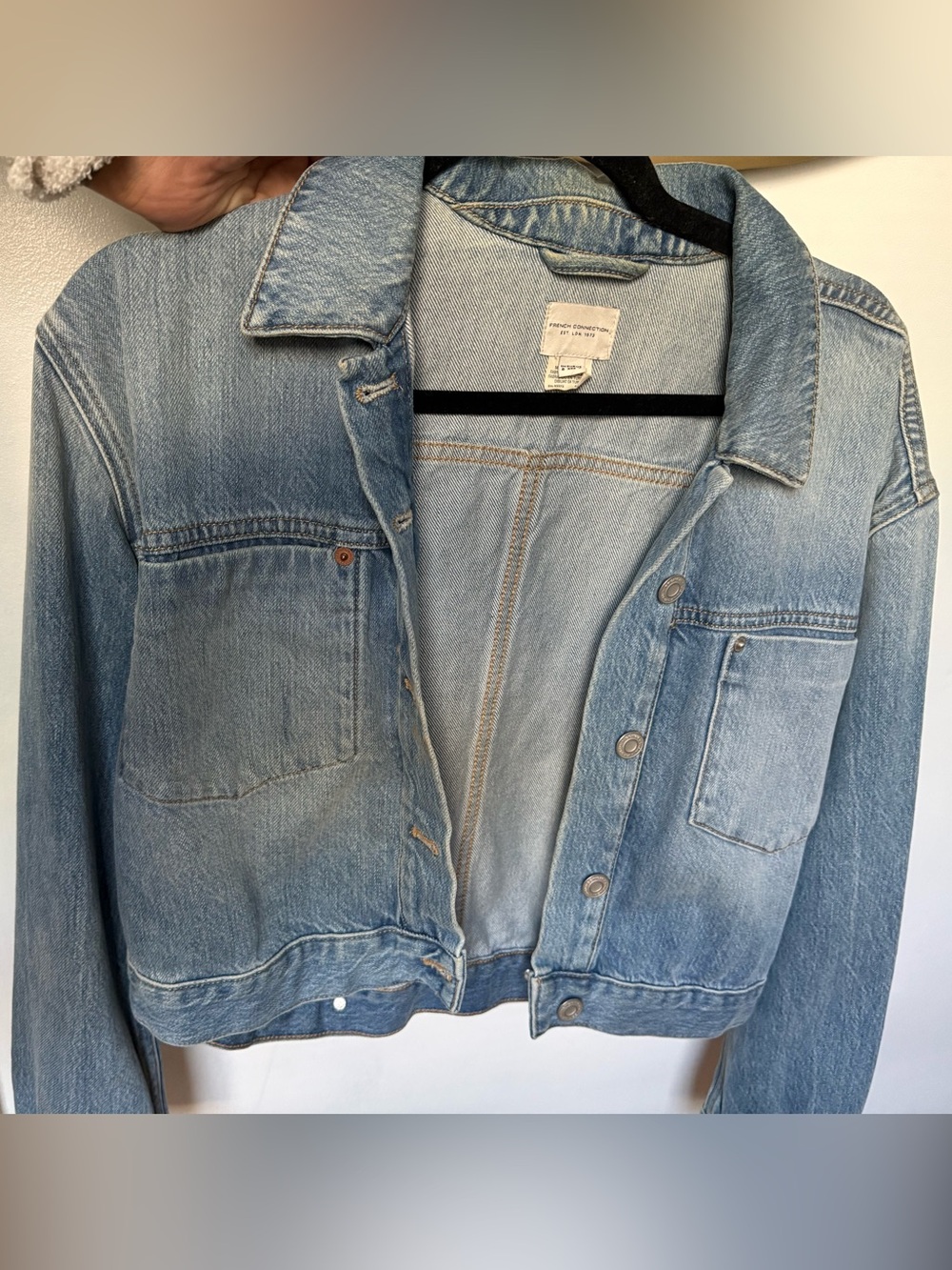 French Connection Light Blue Denim Jacket